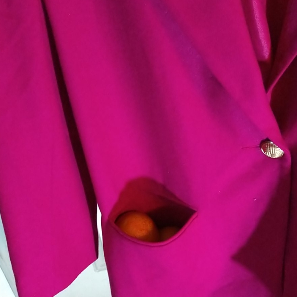 Pink wool blazer - Picture 3 of 4